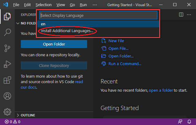 visual studio code切换中文教程